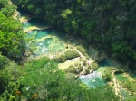 Natural pools or pozos of Semuc Champey...Dive in!